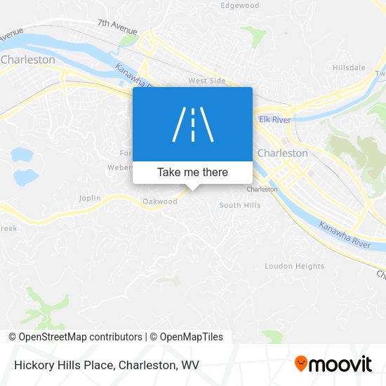 Hickory Hills Place map
