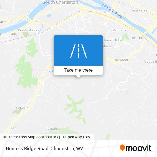 Hunters Ridge Road map