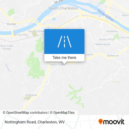 Nottingham Road map