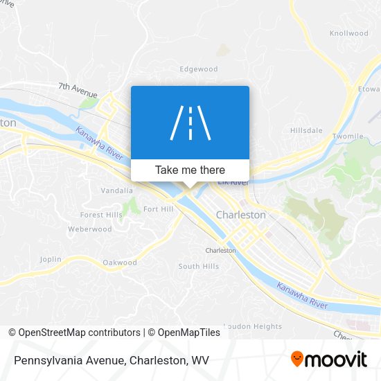 Mapa de Pennsylvania Avenue