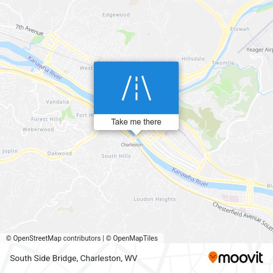 South Side Bridge map