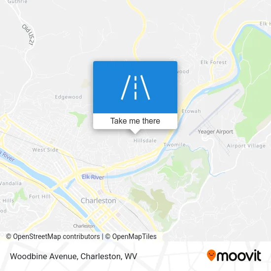 Mapa de Woodbine Avenue
