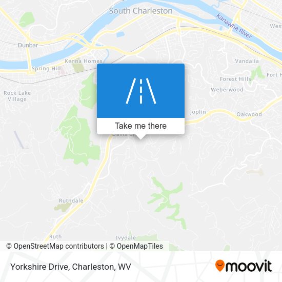 Mapa de Yorkshire Drive
