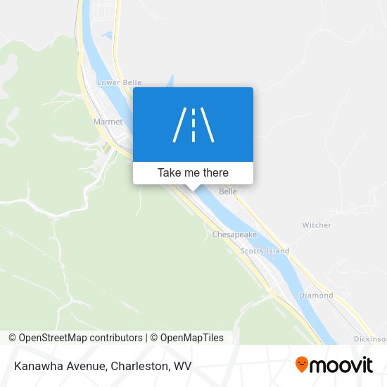 Mapa de Kanawha Avenue