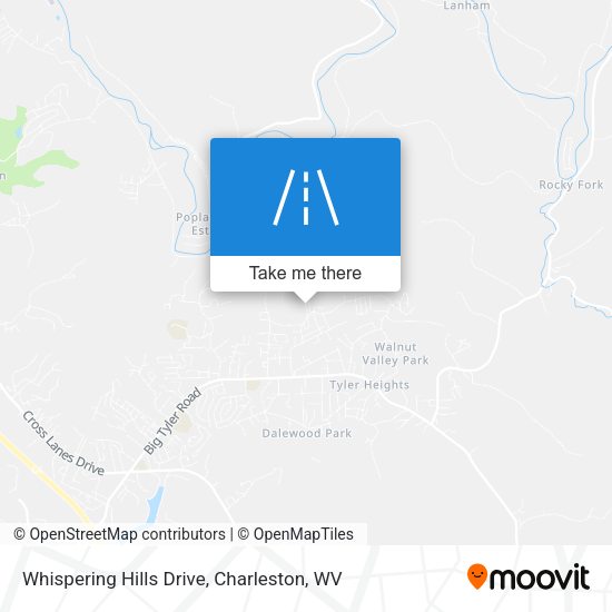 Whispering Hills Drive map