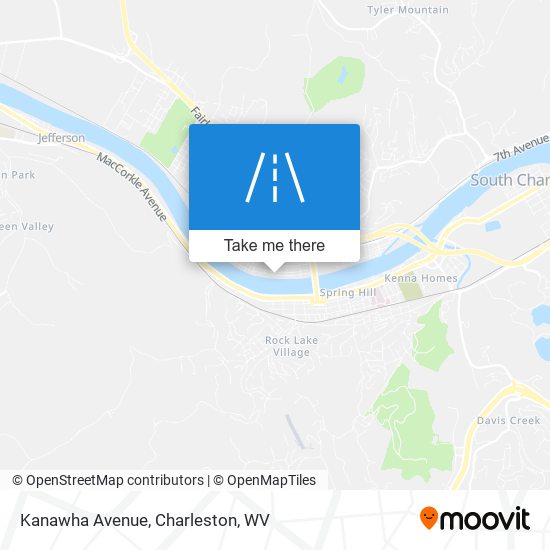 Mapa de Kanawha Avenue