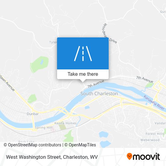 Mapa de West Washington Street
