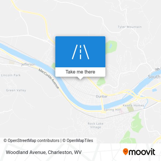 Woodland Avenue map