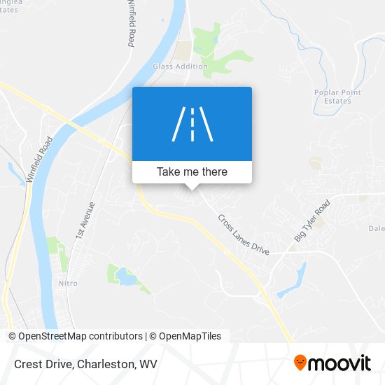 Crest Drive map