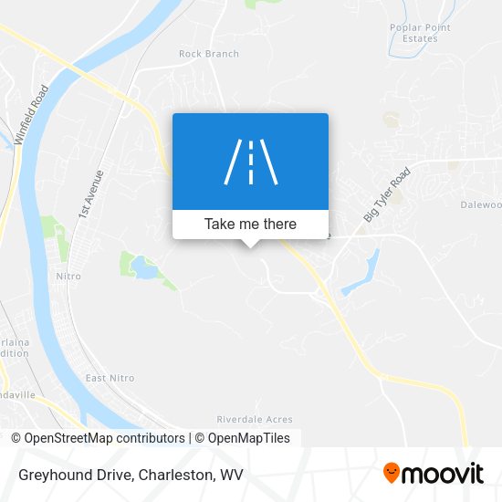 Mapa de Greyhound Drive