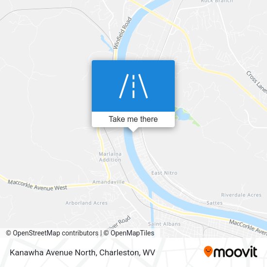 Mapa de Kanawha Avenue North
