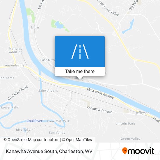 Kanawha Avenue South map