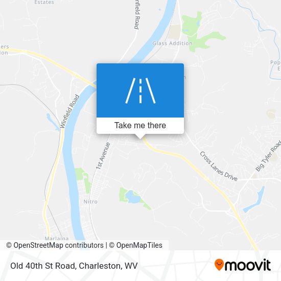 Old 40th St Road map