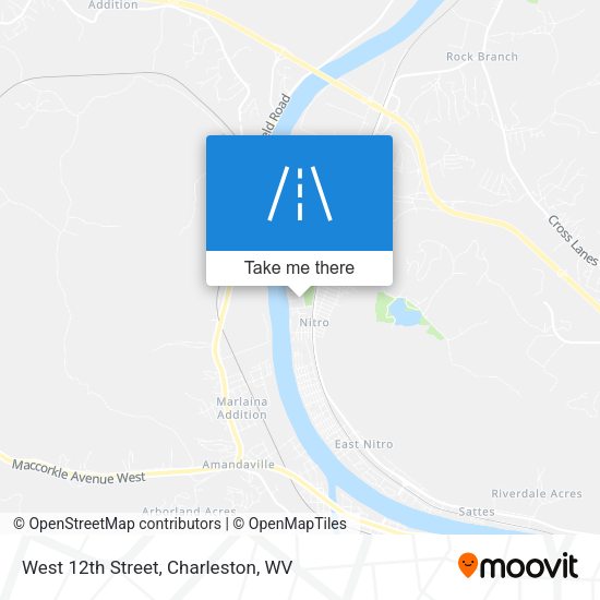 West 12th Street map