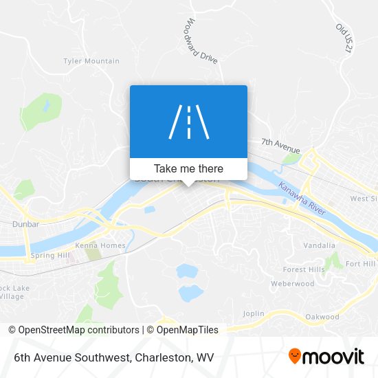 Mapa de 6th Avenue Southwest