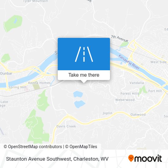Mapa de Staunton Avenue Southwest