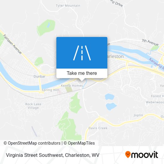Virginia Street Southwest map