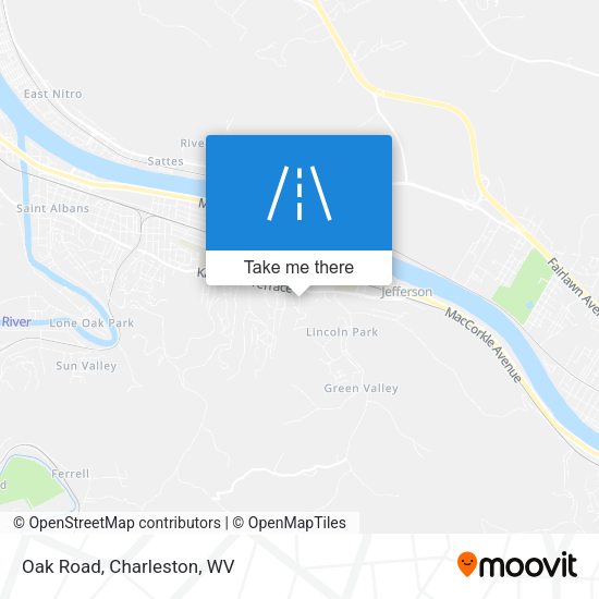 Mapa de Oak Road