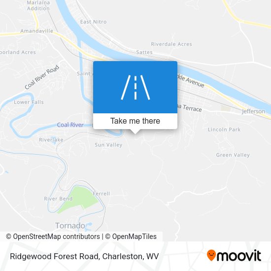 Ridgewood Forest Road map