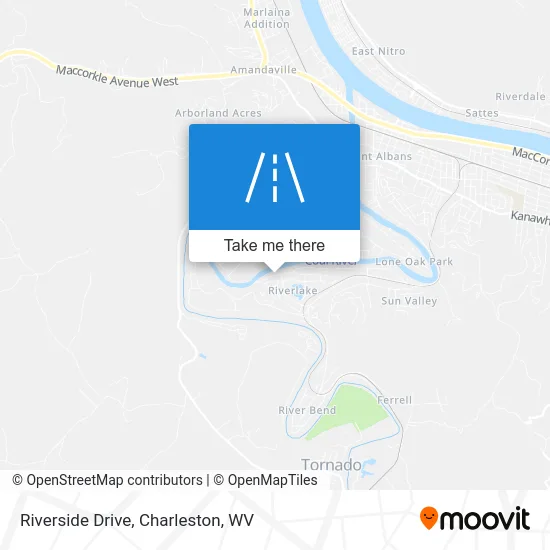 Riverside Drive map