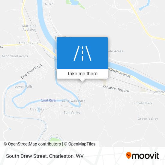 South Drew Street map