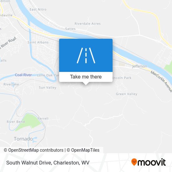 South Walnut Drive map