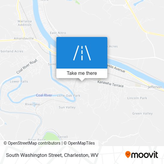 South Washington Street map