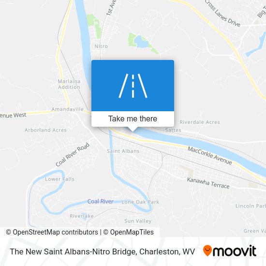 Mapa de The New Saint Albans-Nitro Bridge
