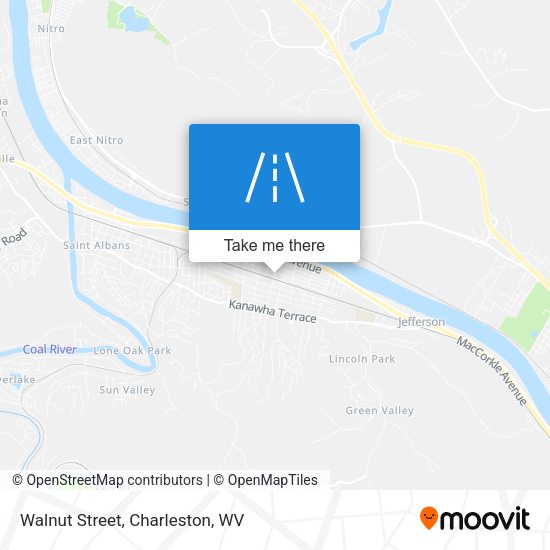 Mapa de Walnut Street