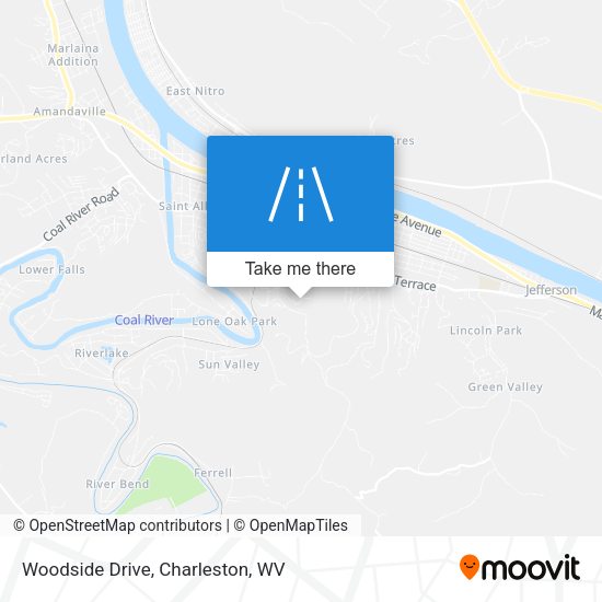 Mapa de Woodside Drive