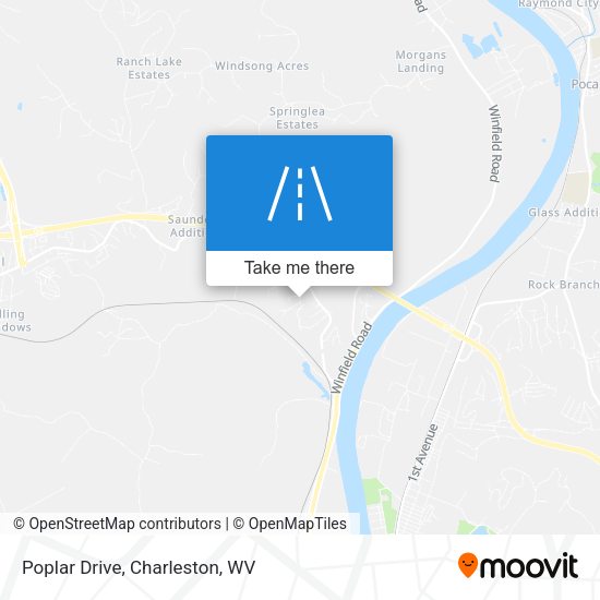 Mapa de Poplar Drive