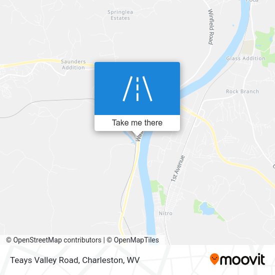 Teays Valley Road map