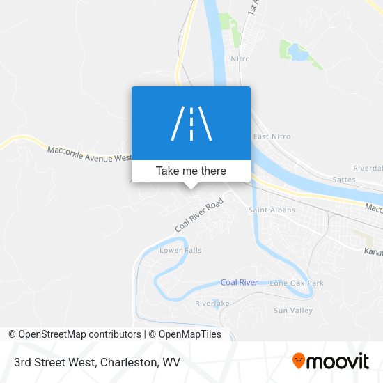 3rd Street West map