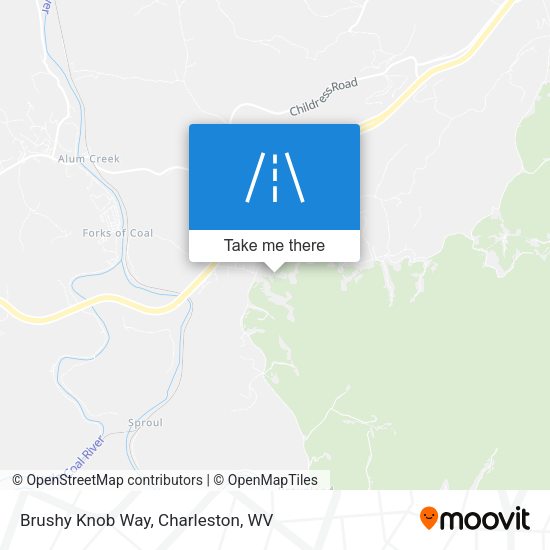 Brushy Knob Way map