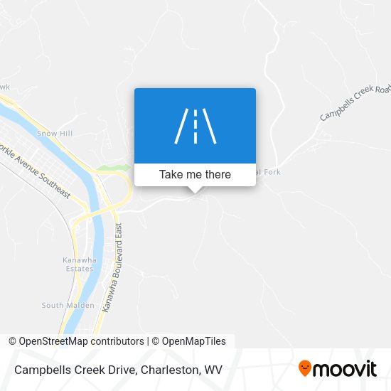 Campbells Creek Drive map