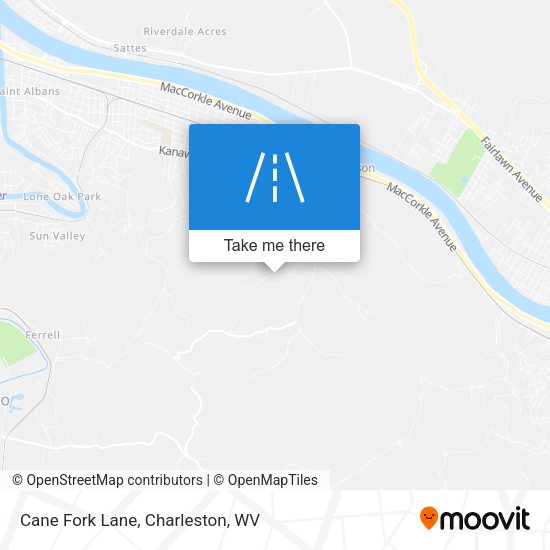 Mapa de Cane Fork Lane