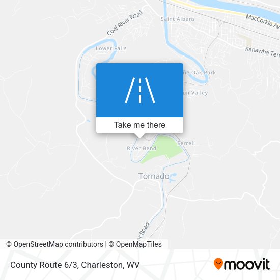 County Route 6/3 map