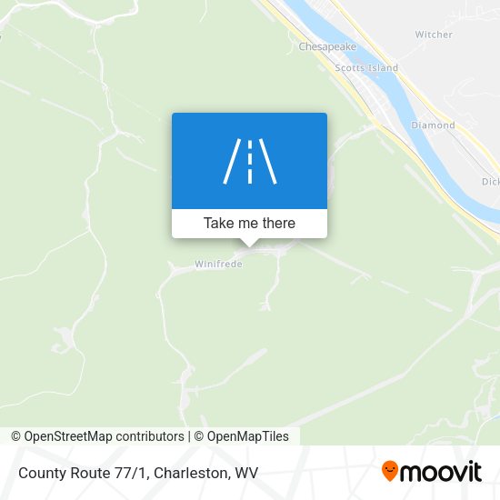 County Route 77/1 map