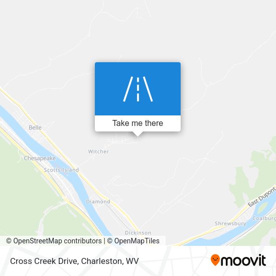 Cross Creek Drive map