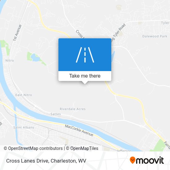 Cross Lanes Drive map