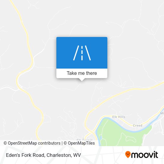 Eden's Fork Road map