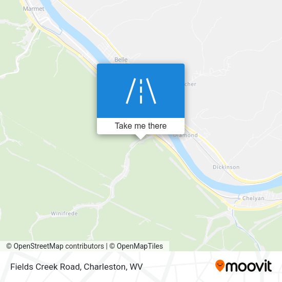 Fields Creek Road map