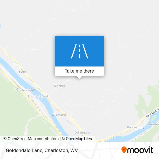 Goldendale Lane map