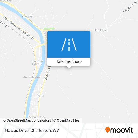 Hawes Drive map