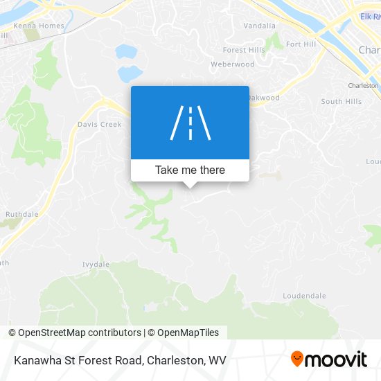 Mapa de Kanawha St Forest Road