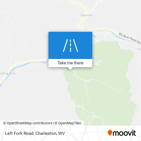 Left Fork Road map