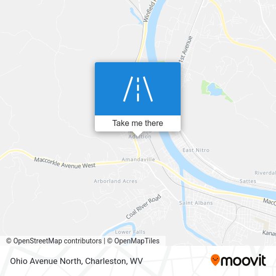 Ohio Avenue North map