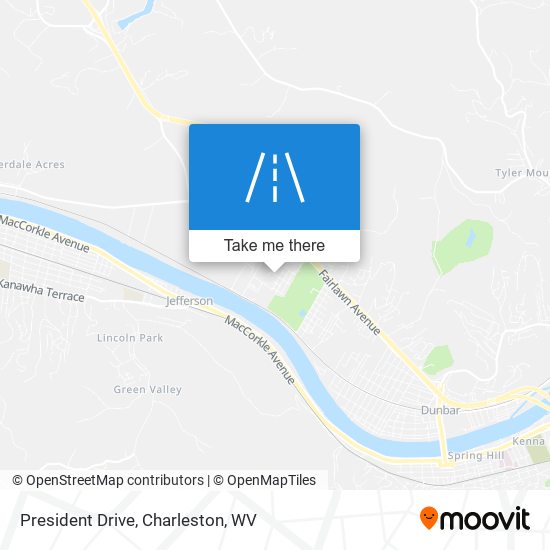 President Drive map