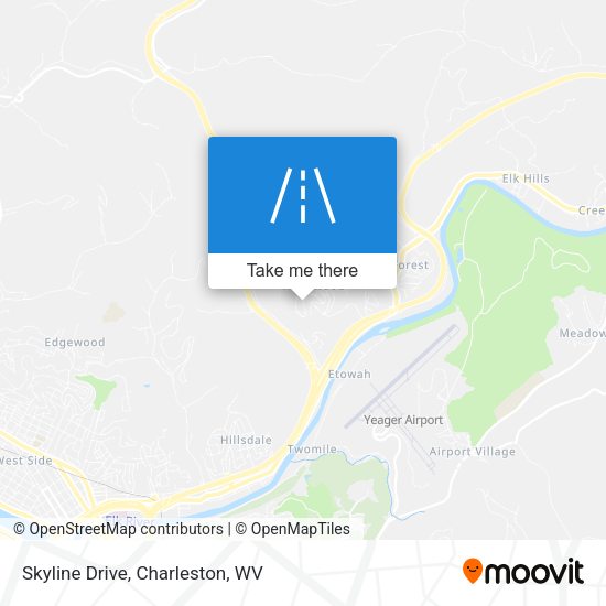 Mapa de Skyline Drive