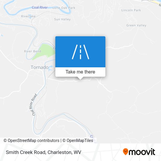 Smith Creek Road map